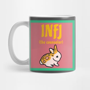 INFJ Personality Type Cute Bunny Rabbit (The Counselor) Advocates Mental Health Awareness Mug